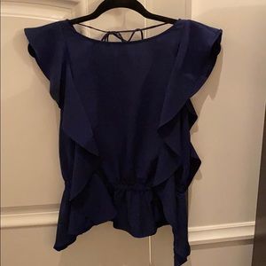 Central Park West blouse; Navy Blue